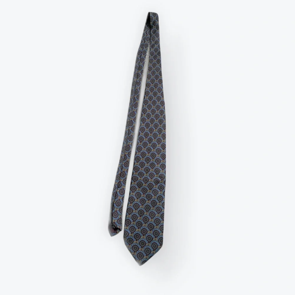 Jos. A. Bank Collection Silk Tie Polo Blue Burgundy